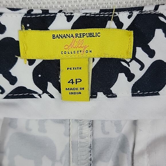 Banana Republic Milly Collection elephant print shorts 4P - Picture 7 of 12